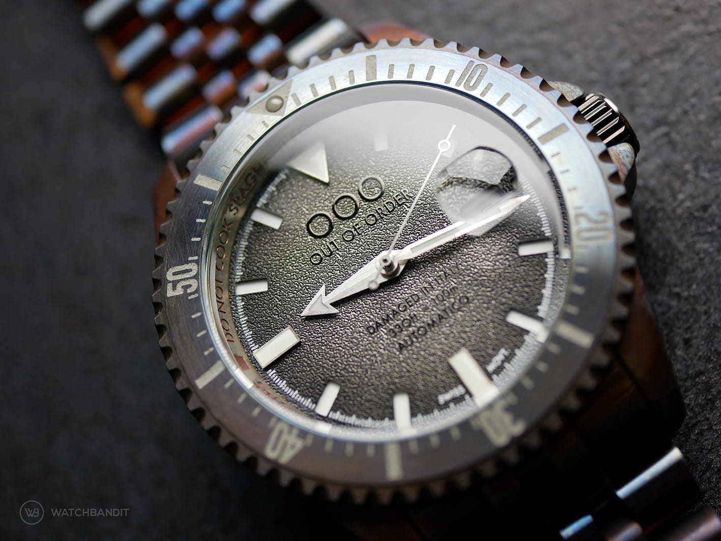 OOO Out Of Order Swiss Automatico dial