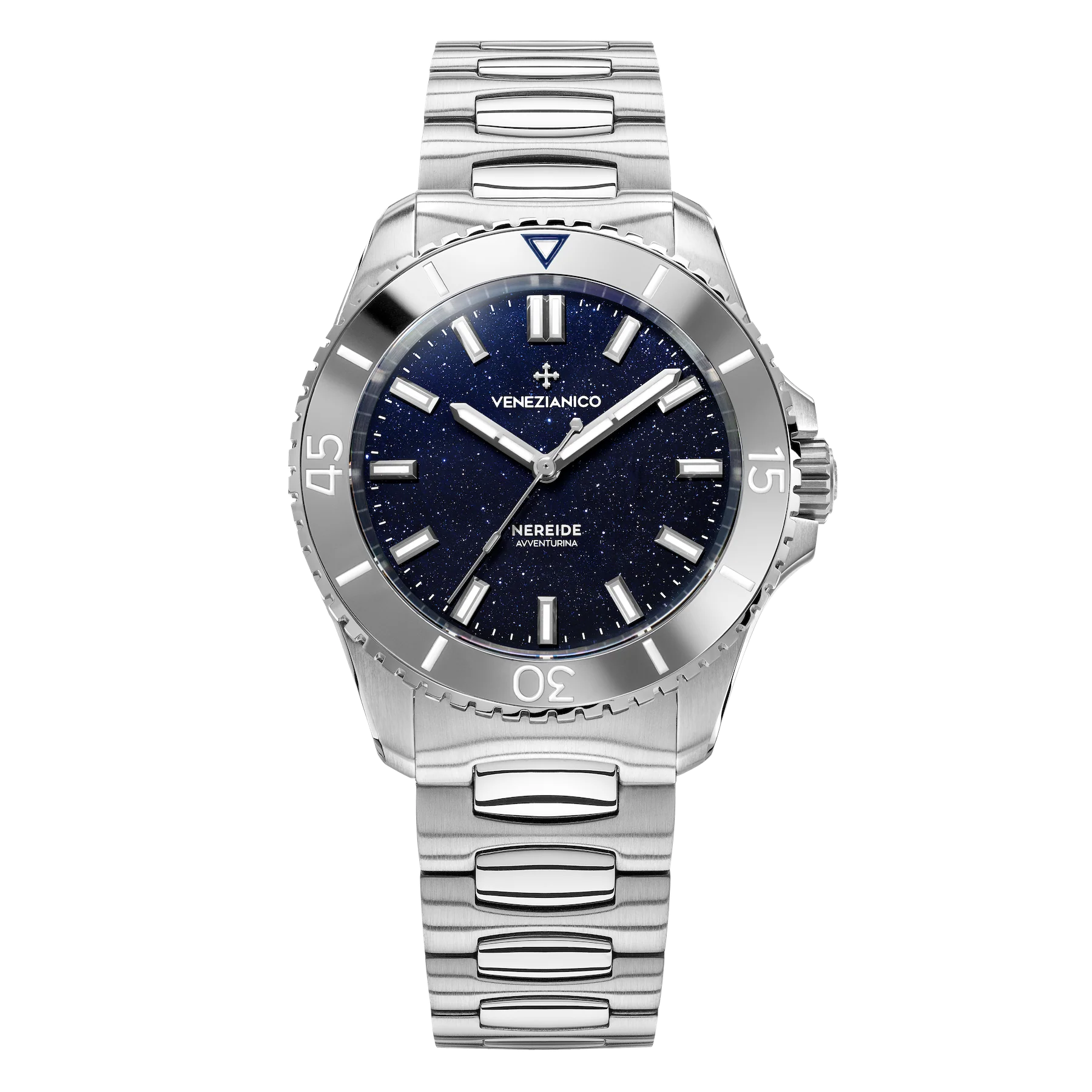 Venezianico NEREIDE AVVENTURINA 39 steel bracelet