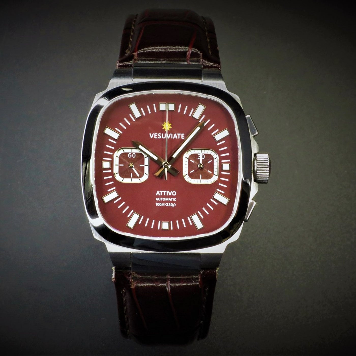 Attivo-Chrono Maroon Brown 2-min