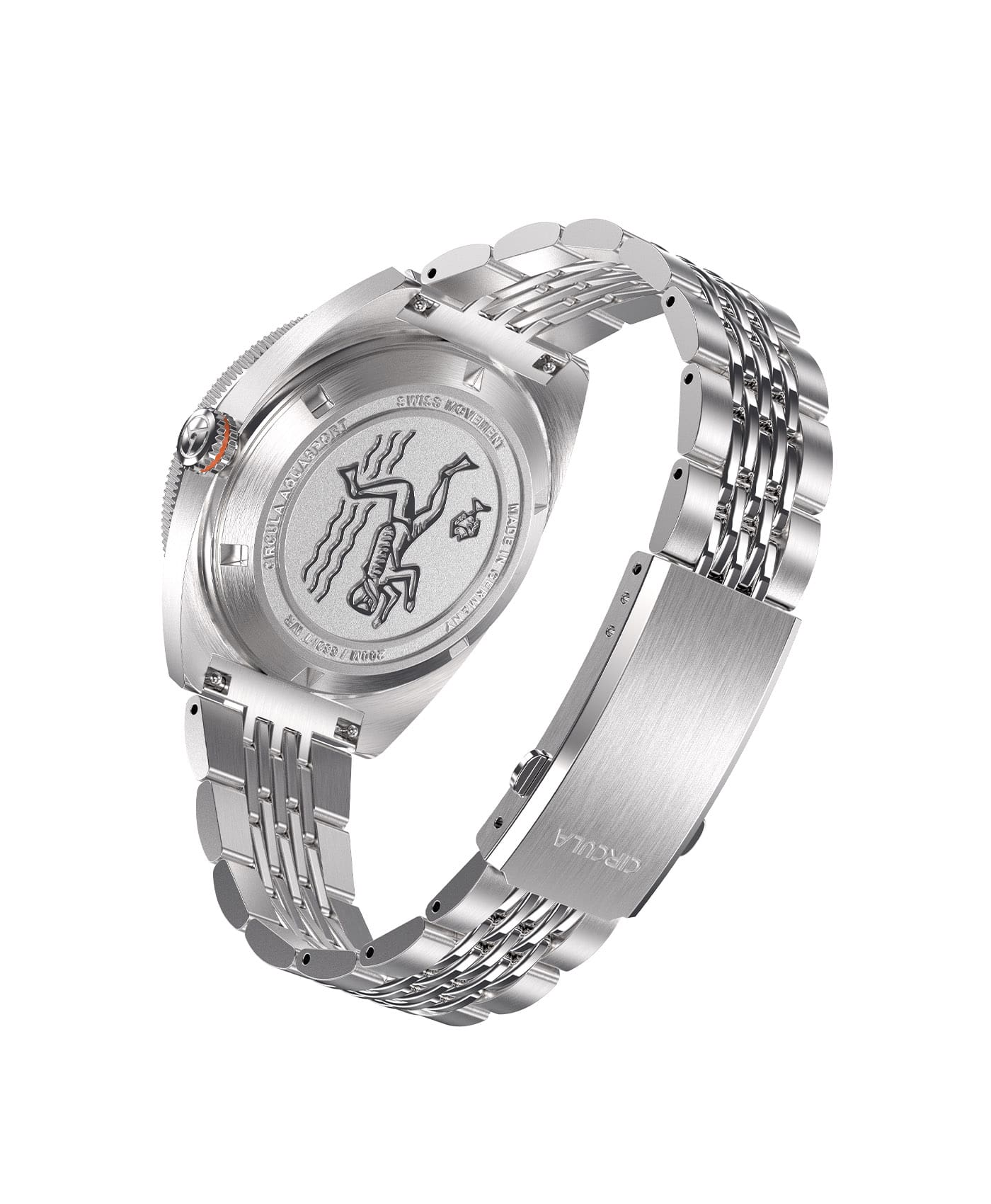 Circula - AquaSport GMT - Blue - Steel-case back-min