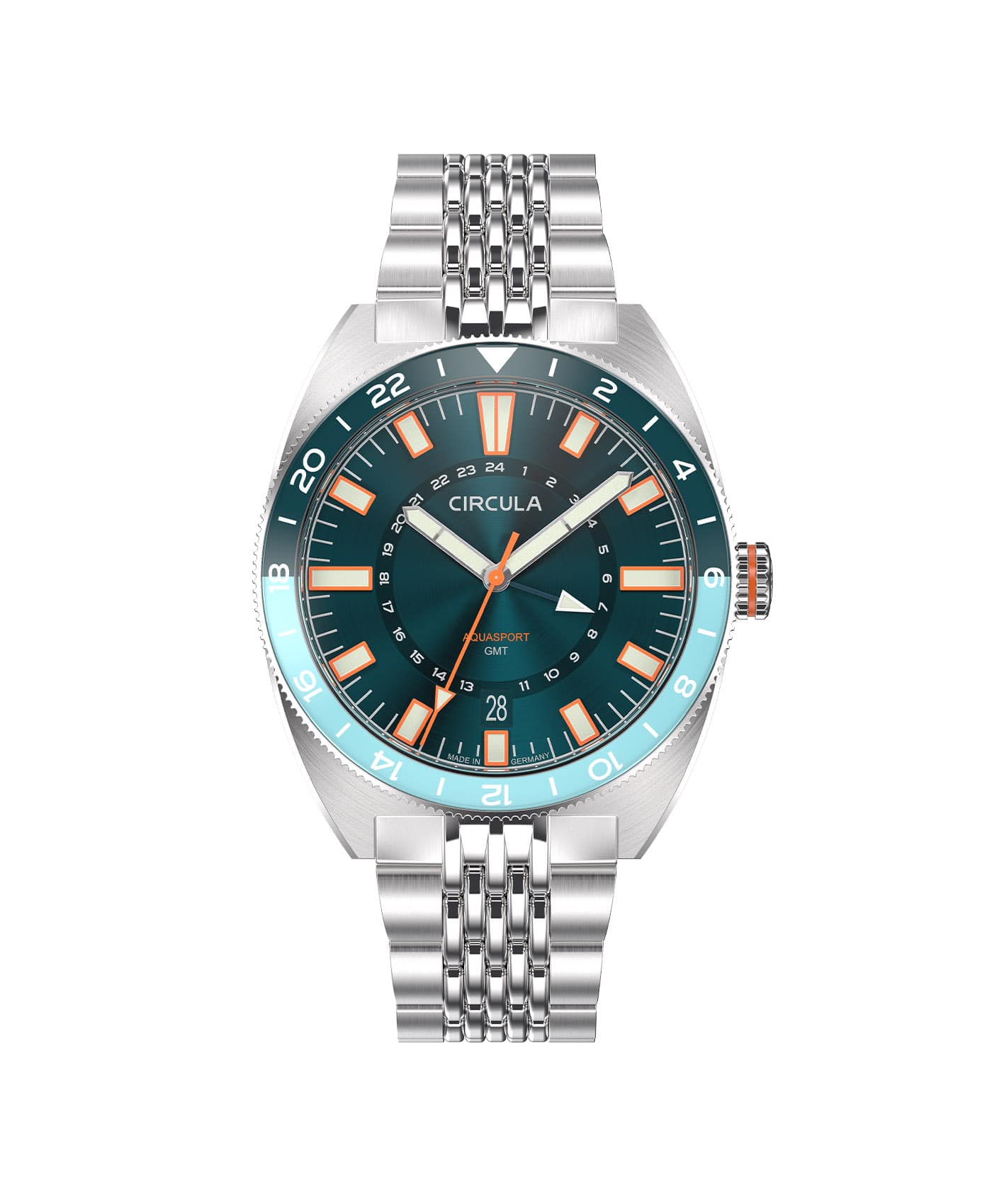 Circula - AquaSport GMT - Blue - Steel-min