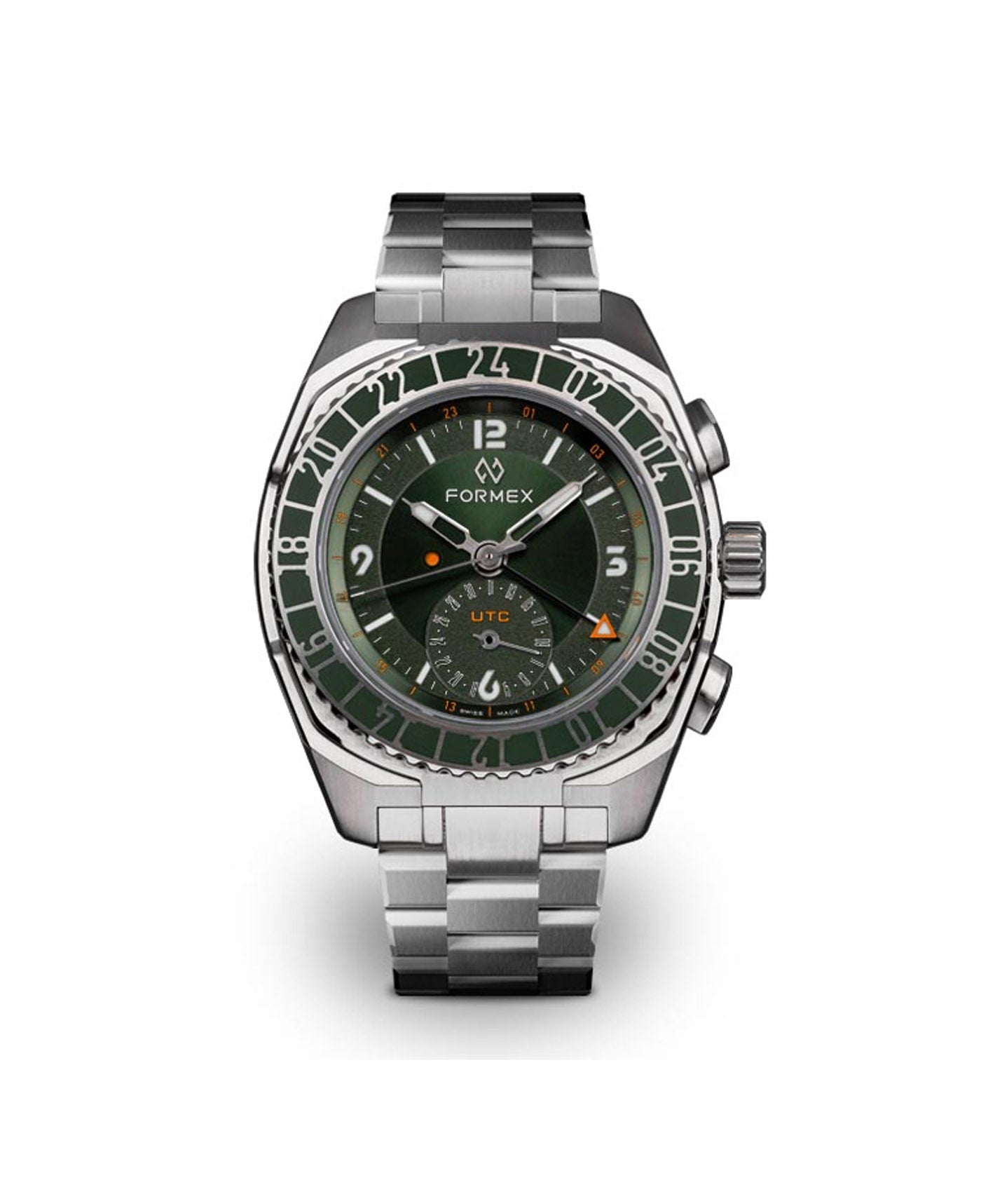 Formex - Stratos UTC - Automatic UTC True Pilot - Green 41 mm - Stainl