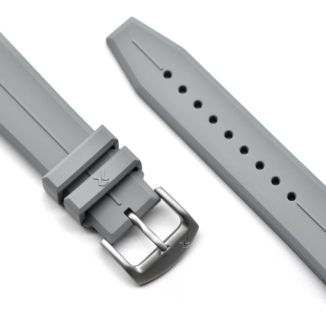 RZE rubber strap Grey-HexaFlex