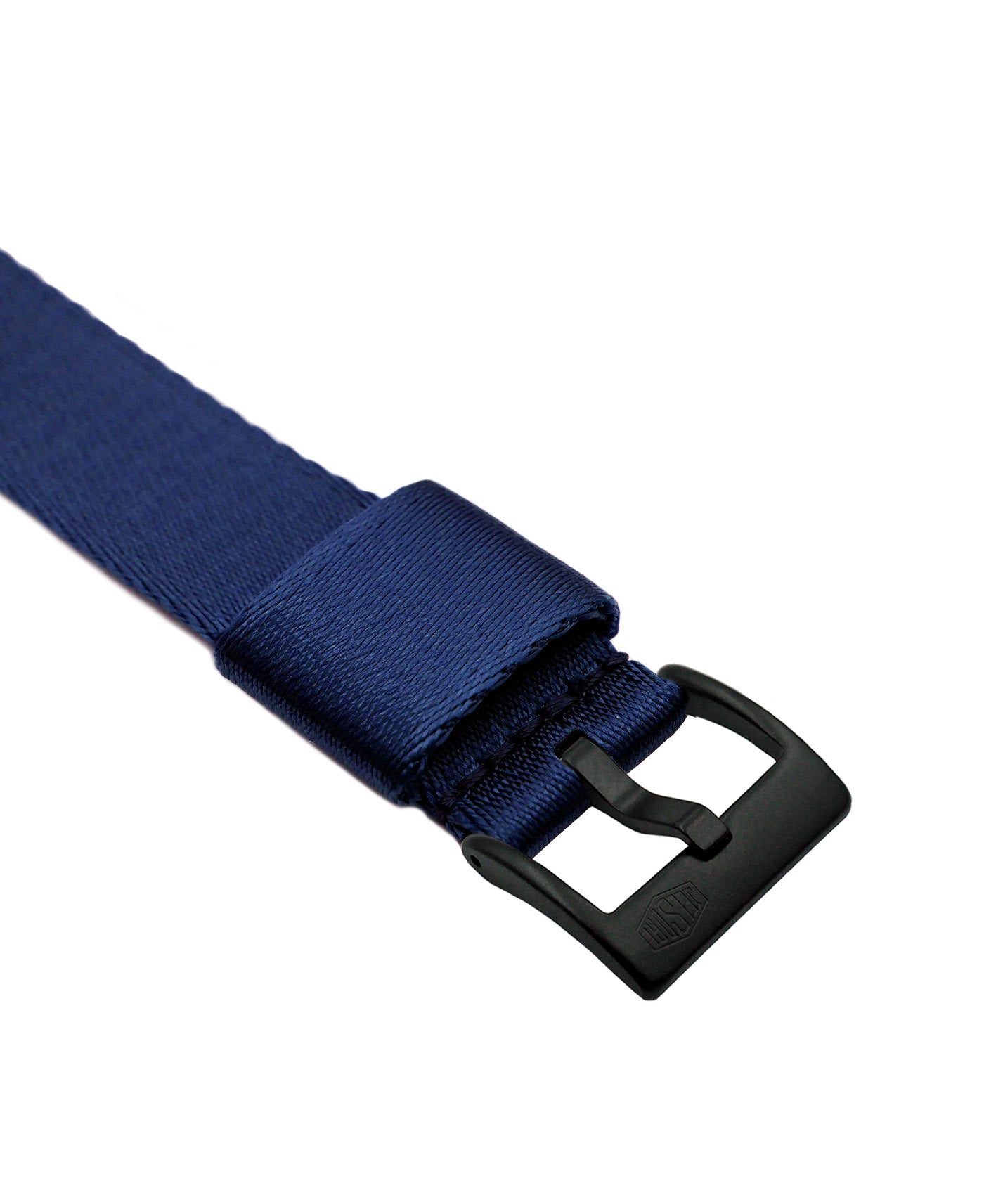Jelsdal - Vintage Military Single Pass Nato Strap -Blue-black PVD buckle