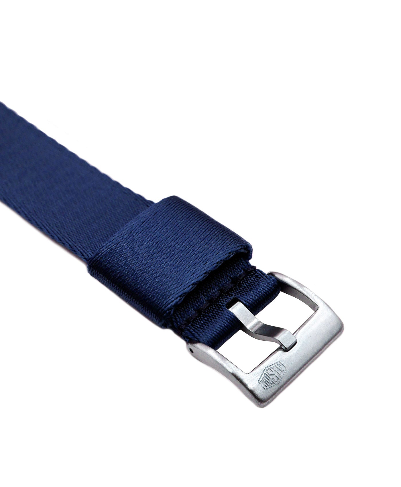 Jelsdal - Vintage Military Single Pass Nato Strap -Blue-buckle