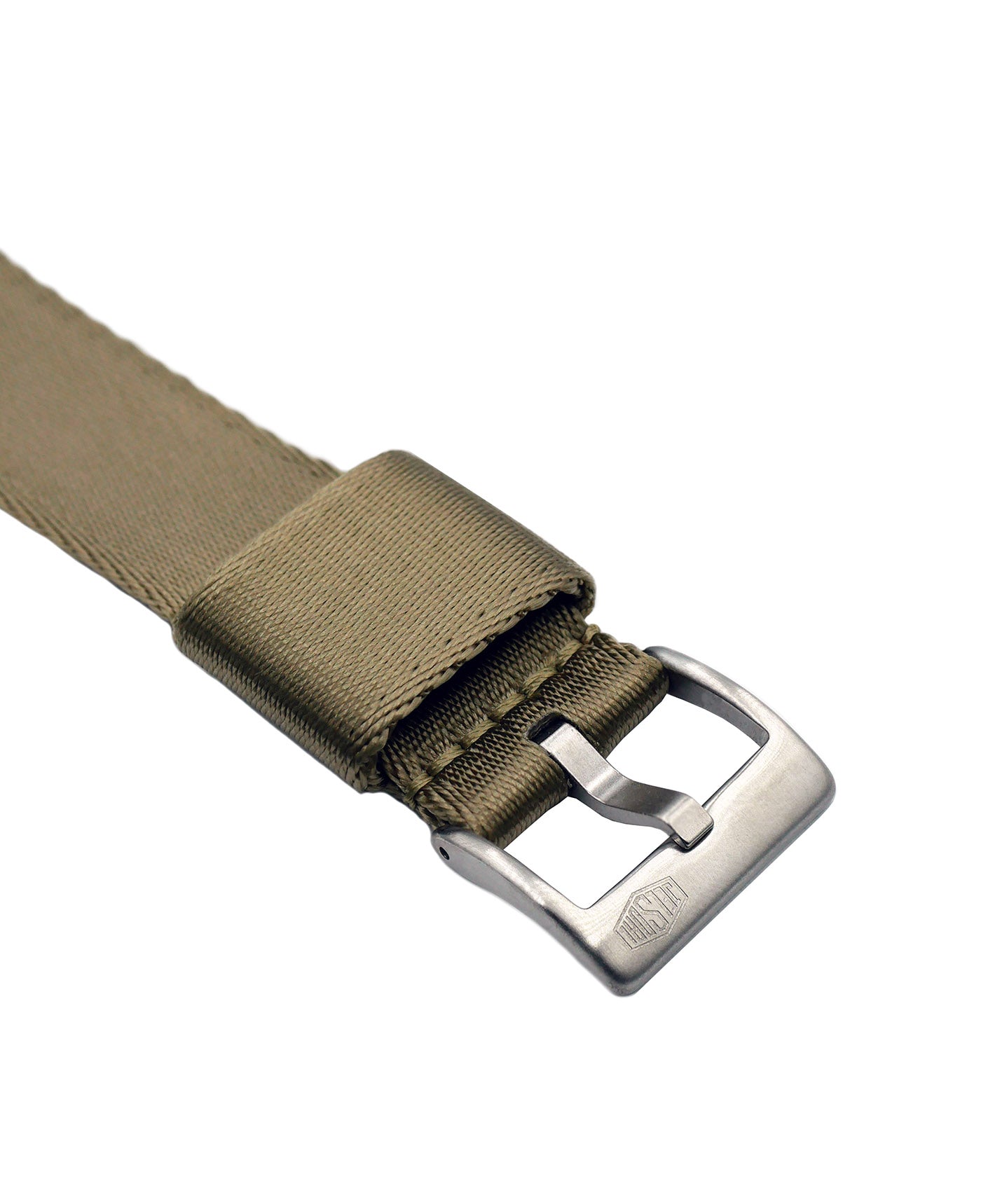 Jelsdal - Vintage Military Single Pass Nato Strap -Khaki-buckle