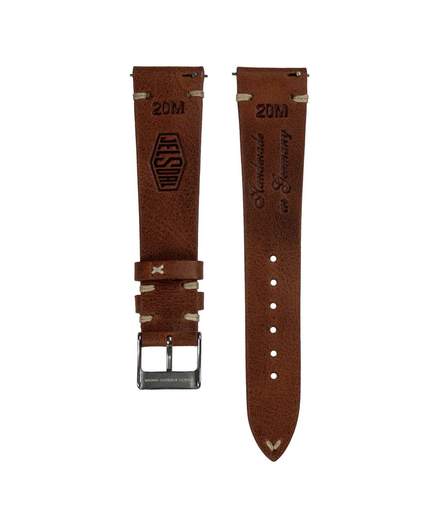 Jelsdal - Vintage Leather Watch Strap - Brown
