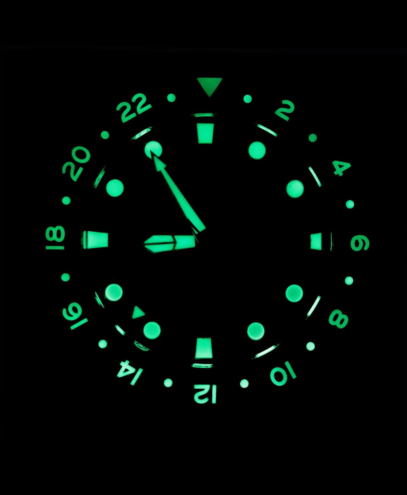 LJ-HH-GMT Le Jour Hammerhead GMT Lume shot