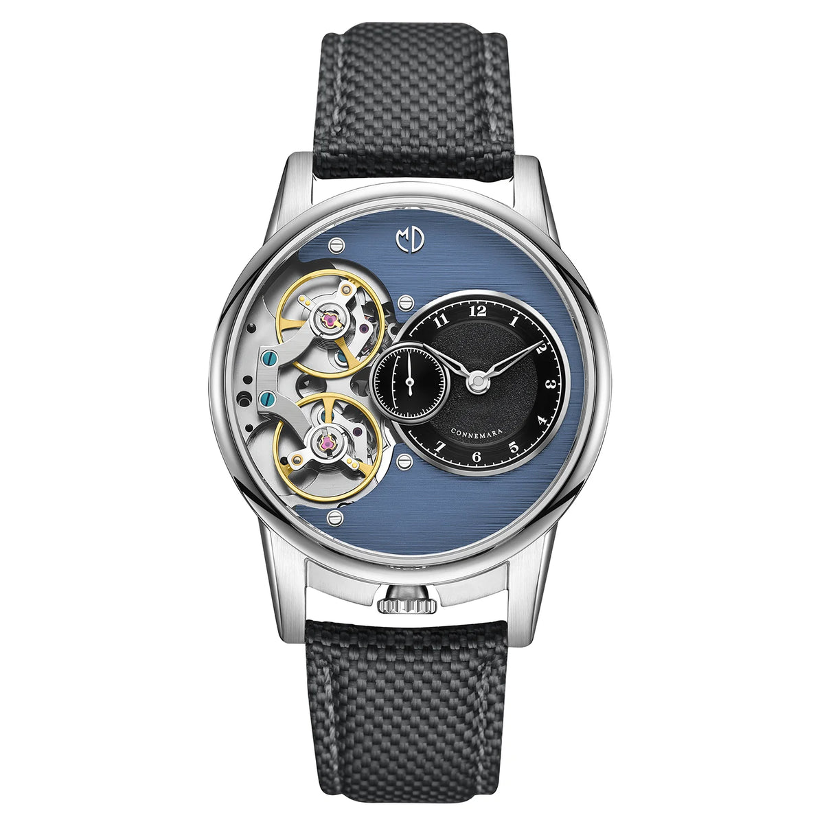 MD Watches Studio - Connemara - Midnight Blue - Plumbago Grey Sailcloth