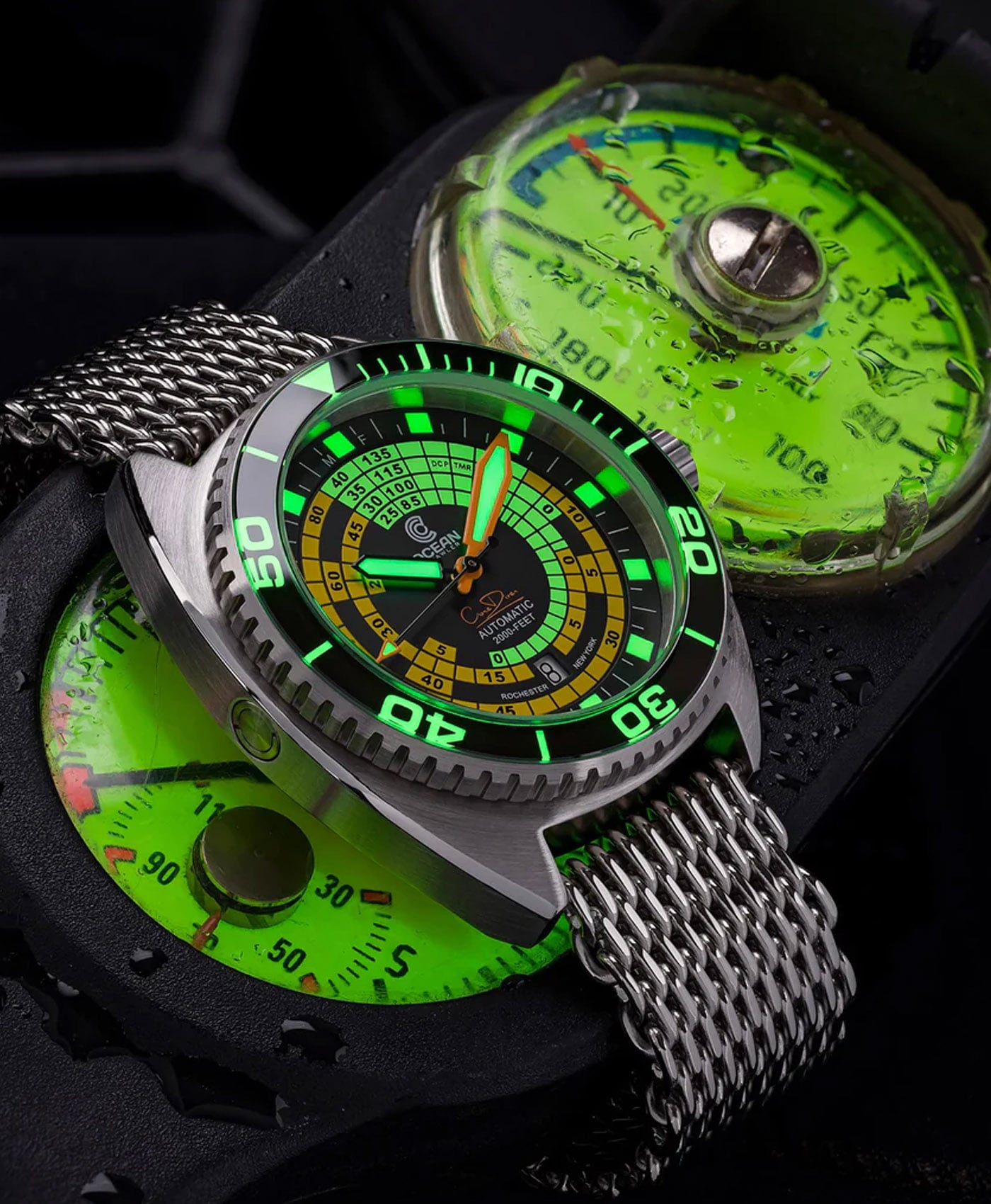 Ocean Crawler - Decompression Timer - Yellow - lume-min