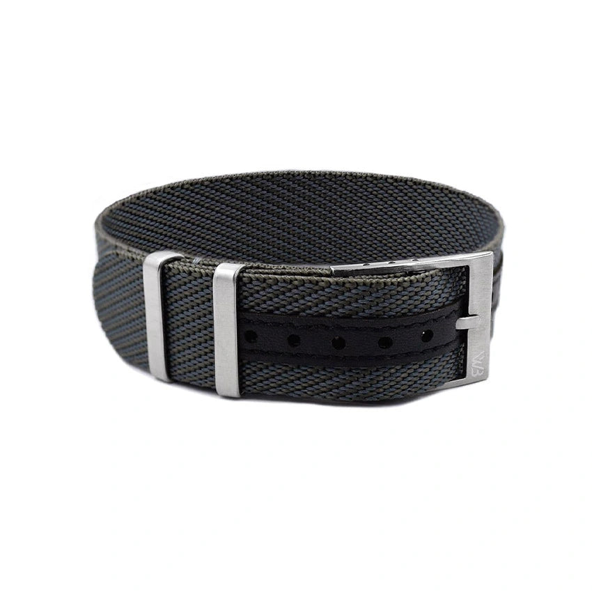 Premium Adjustable Single-Pass Nylon watch Strap – Grey | WB Original