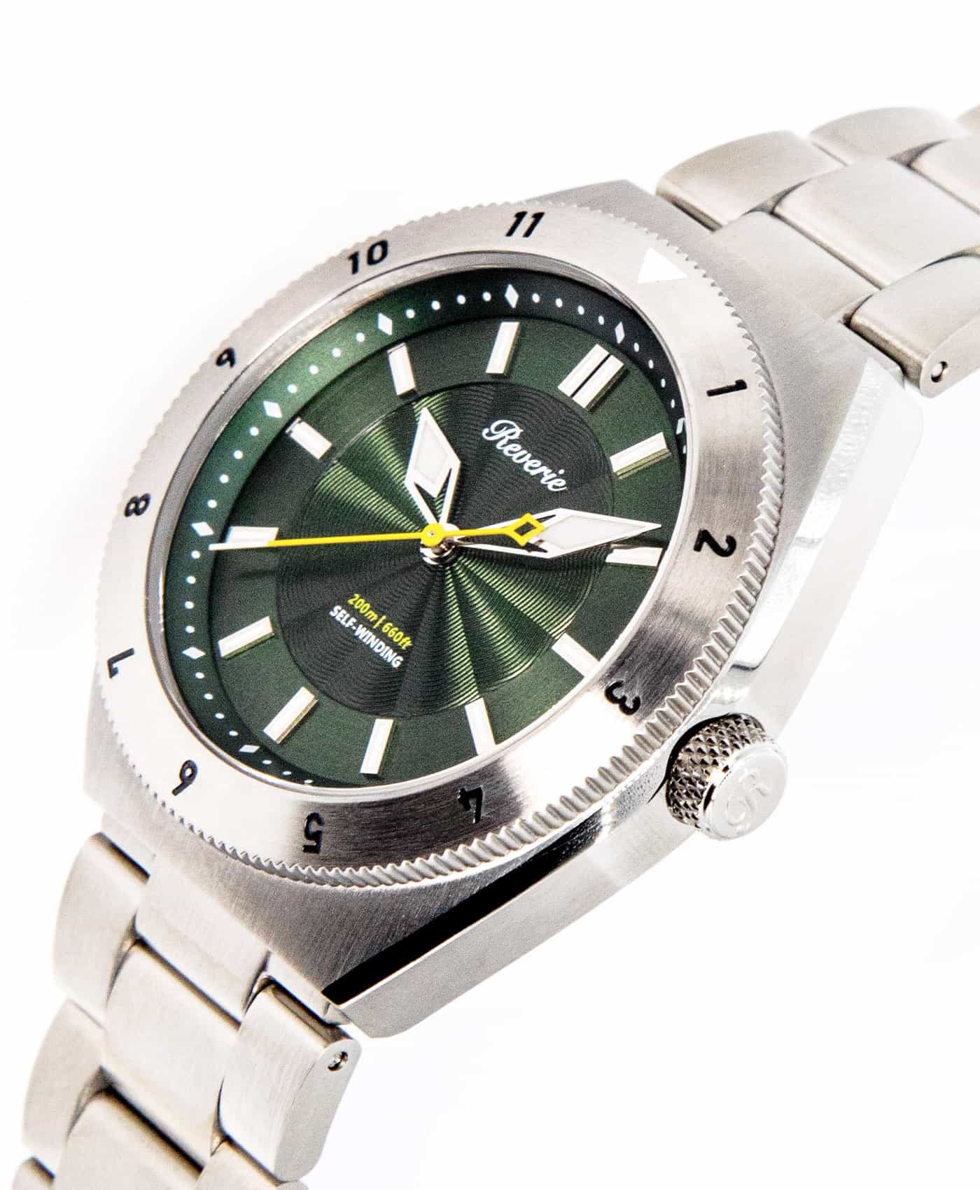 Reverie - Diver - 12h Bezel - Green