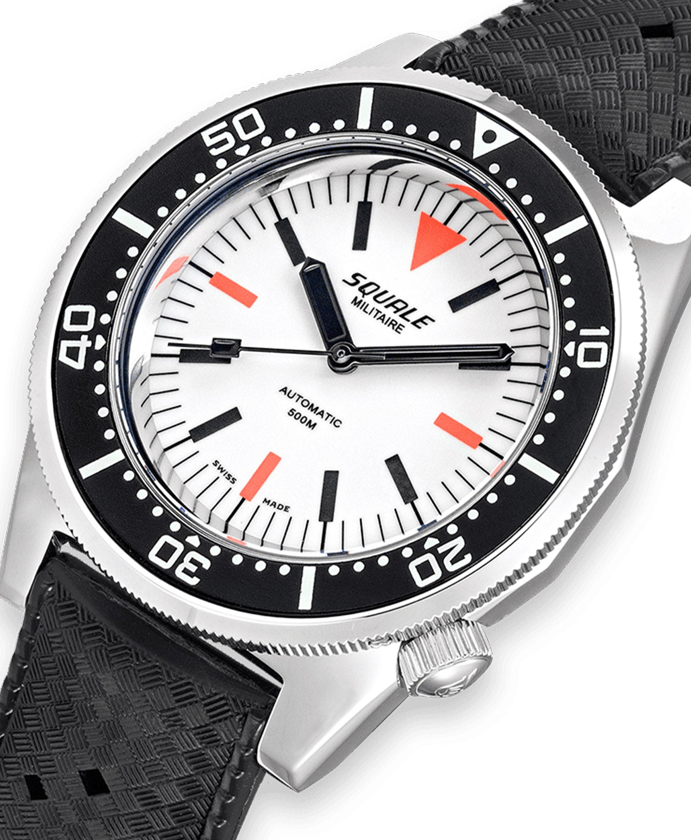 Squale - 1521 Full Luminous Militaire Rubber - 1521FUMIWT.HT-close up