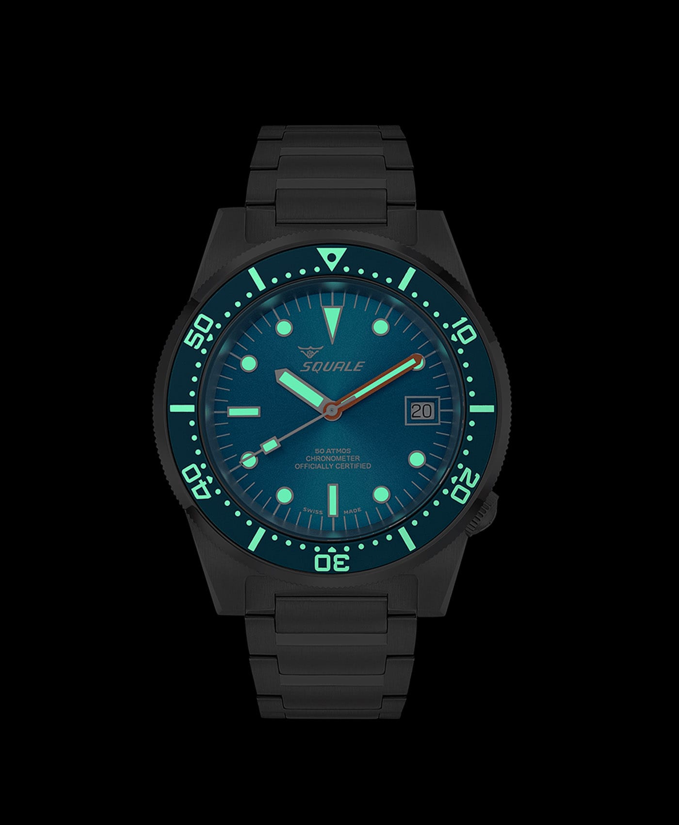Squale - 1521 Ocean COSC - 1521COSOCN.SQ20B - lume-min