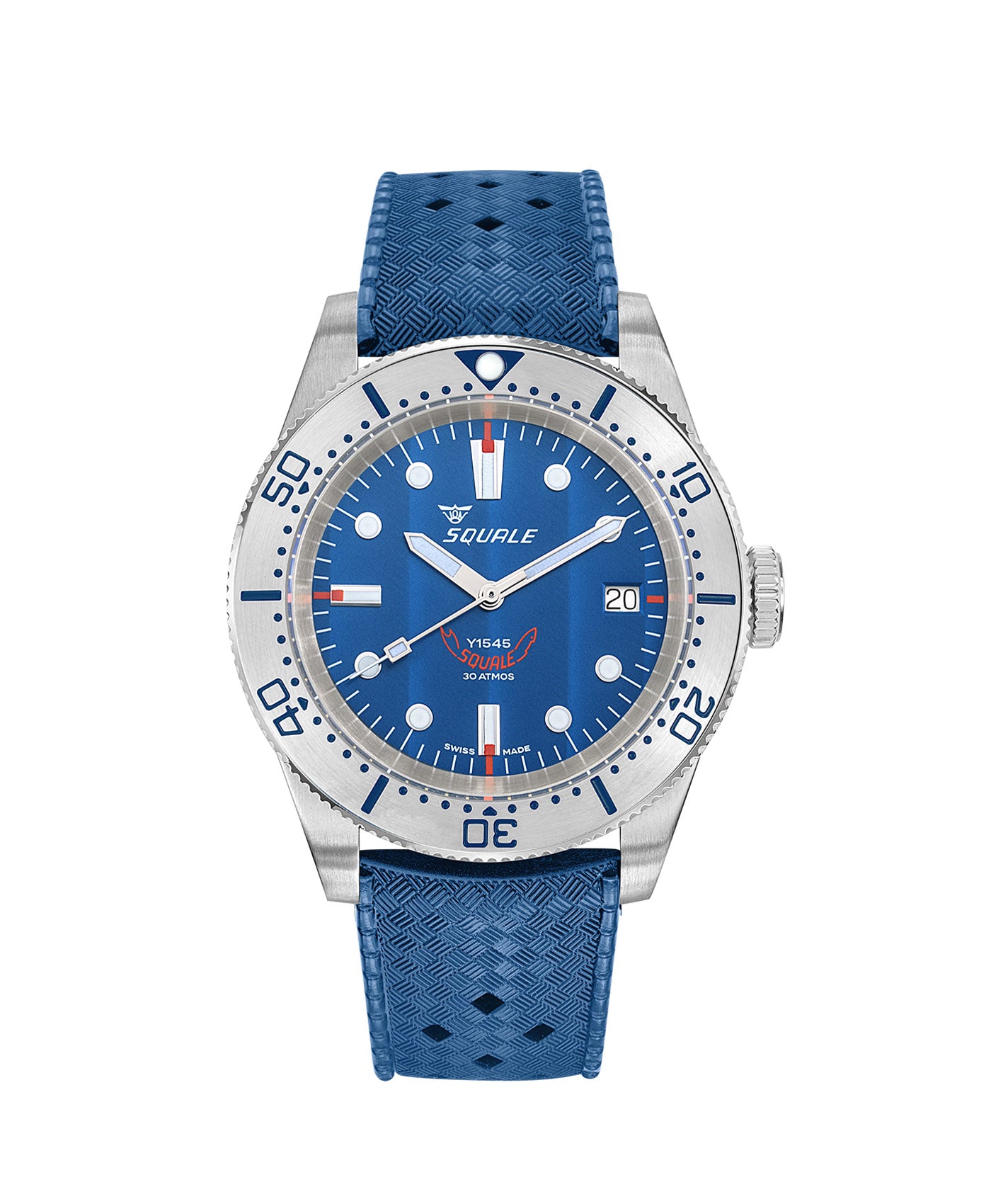 アパルトモンsu Squale 1545 Steel Blue Rubber
