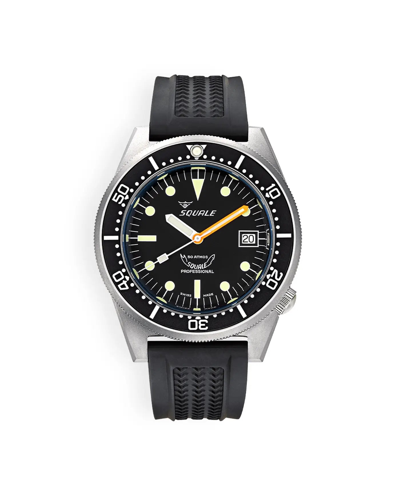値下げ！SQUALE 1521 Professional 自動巻き時計 Squale - 1521 Series - Black - Sandblasted