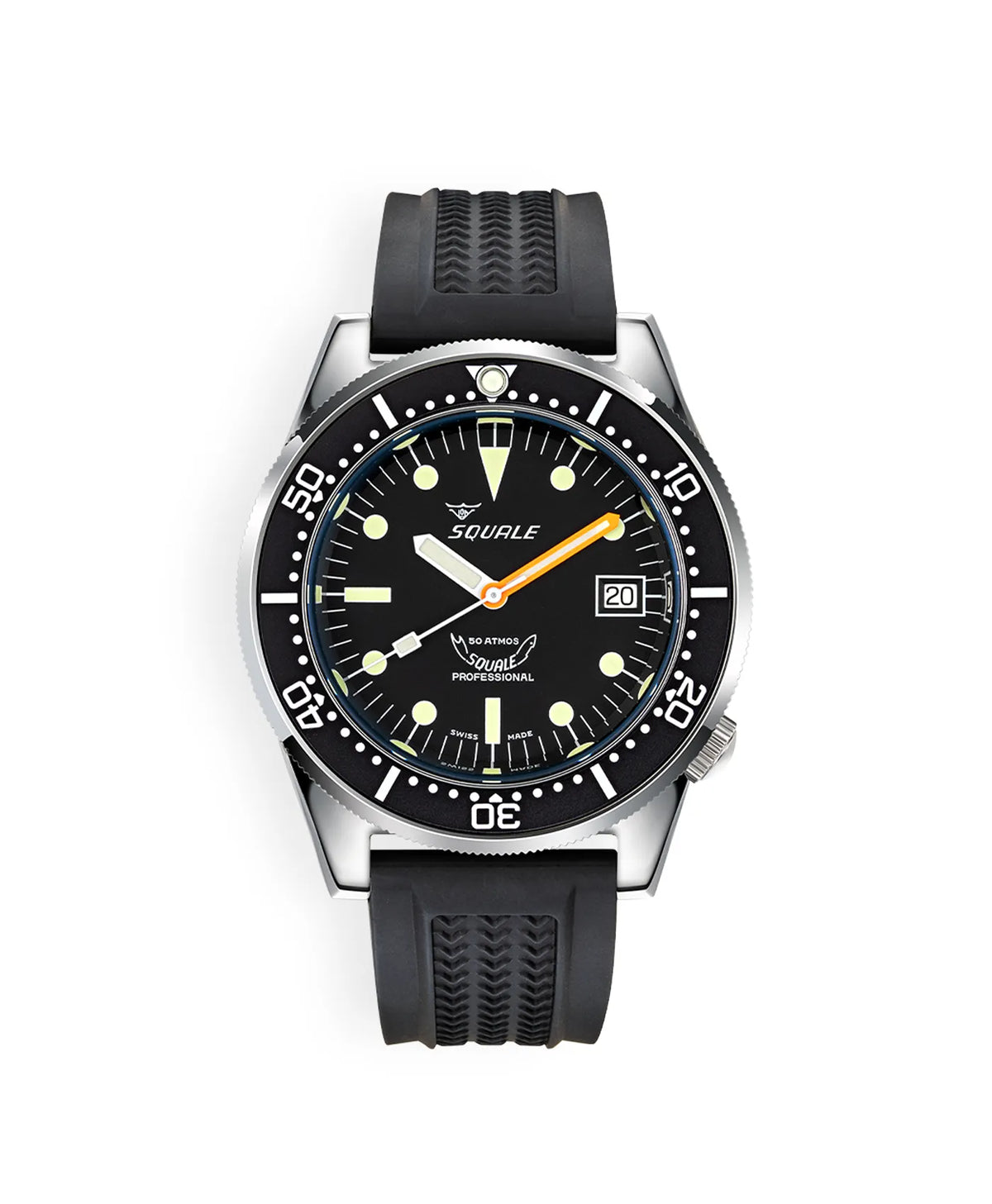 値下げ！SQUALE 1521 Professional 自動巻き時計 Squale - 1521 Series - Black - Polished