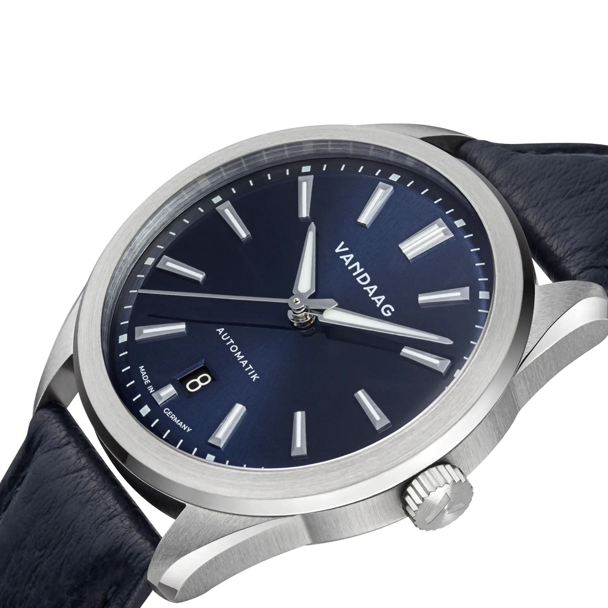 Vandaag - Baas - Ruhe - Leather Bracelet - Blue Date - close up