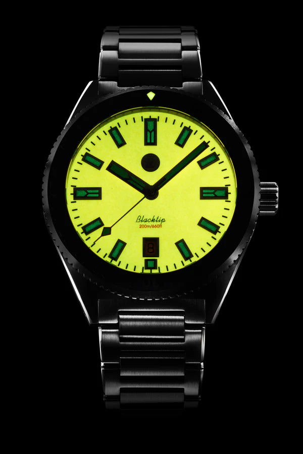 Zelos - Blacktip 41mm SS - DLC Ember lume