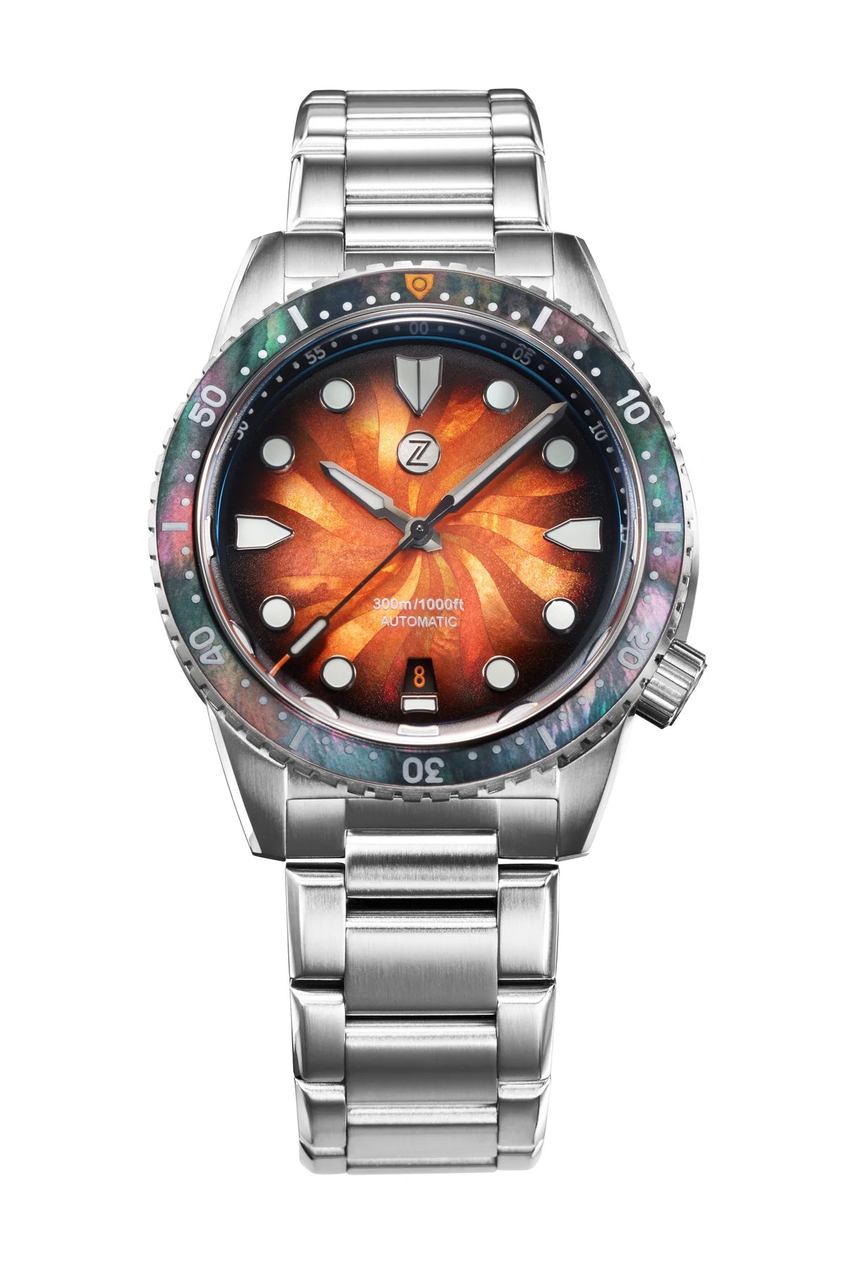 Zelos - Mako 300M Diver - Burnt Orange MOP (Coming Soon - Sign Up)