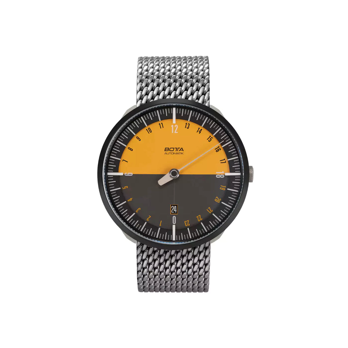 BOTTA - UNO 24 Automatic Edition-15 - Titanium - 40 mm - Black/Orange