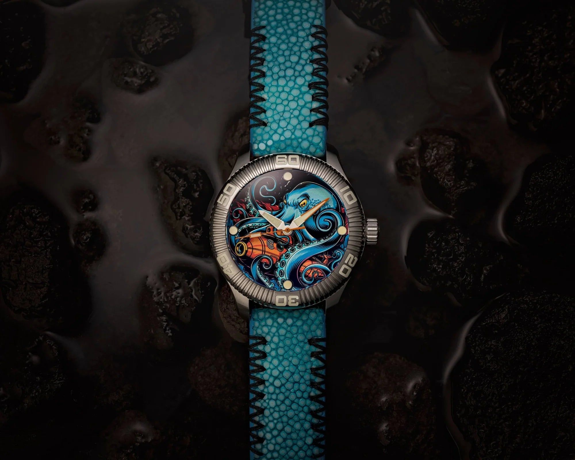 Ocean Crawler - Crawler One - Ceramic-Enamel Dial - Kraken’s Wrath - (Pre-Order: 07/2026)