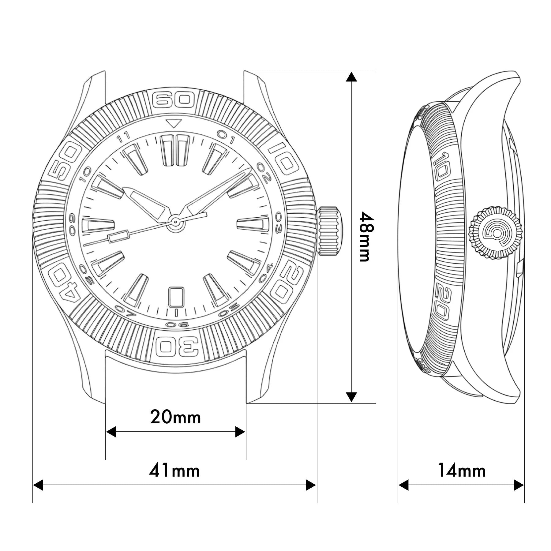 Ocean Crawler - Crawler One - Ceramic-Enamel Dial - Kraken’s Wrath - (Pre-Order: 07/2026)