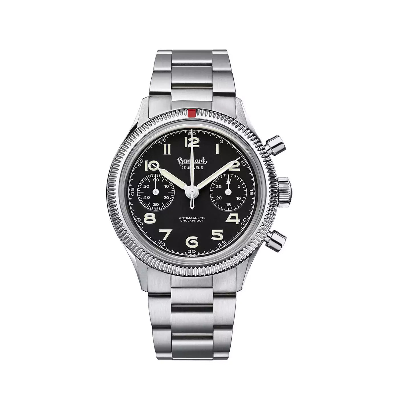 Hanhart - 417 ES 1954 - 39 mm - Stainless Steel Bracelet