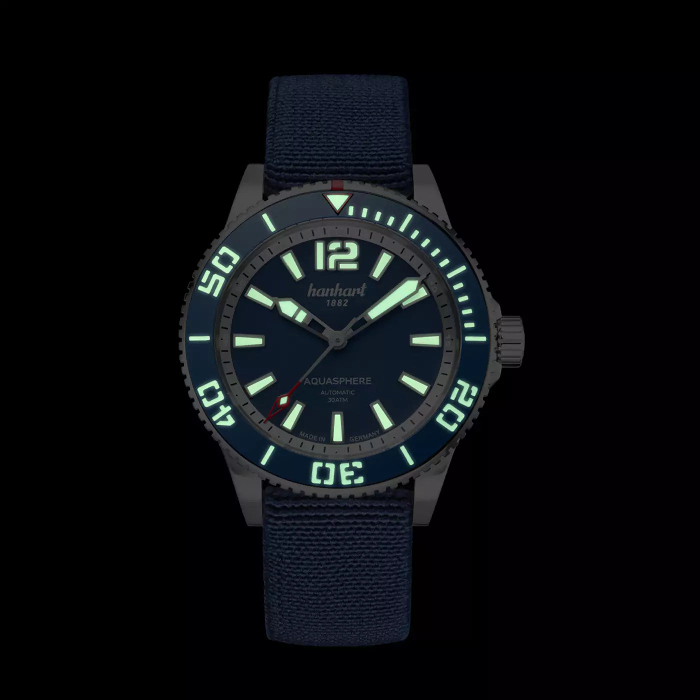 hanhart-aquasphere-freefall-blue-42mm-textile-lume