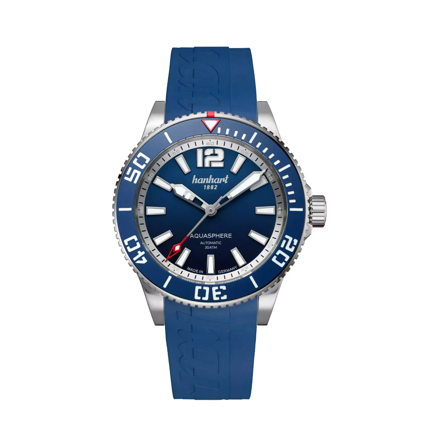 hanhart-aquasphere-ocean-fade-42mm-blue-bezel-blue-rubber-strap