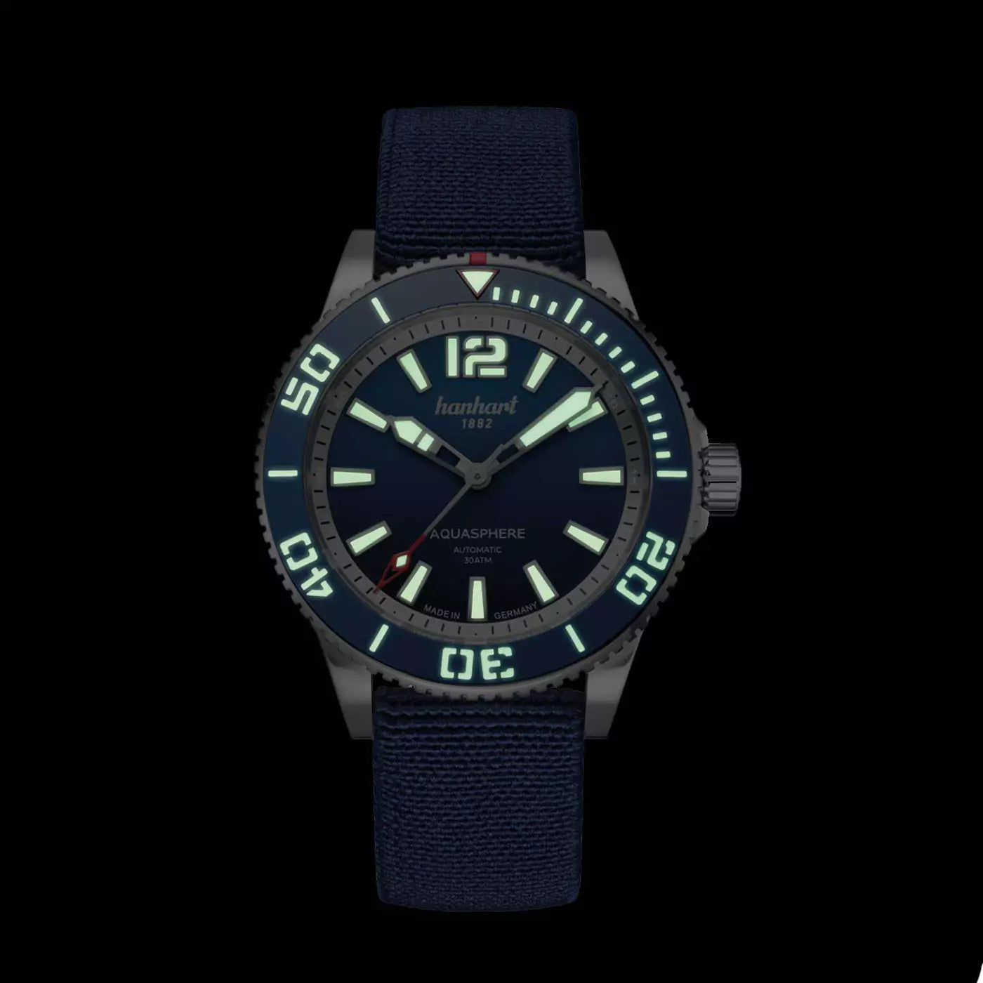 hanhart-aquasphere-ocean-fade-42mm-blue-bezel-textile-strap-lume