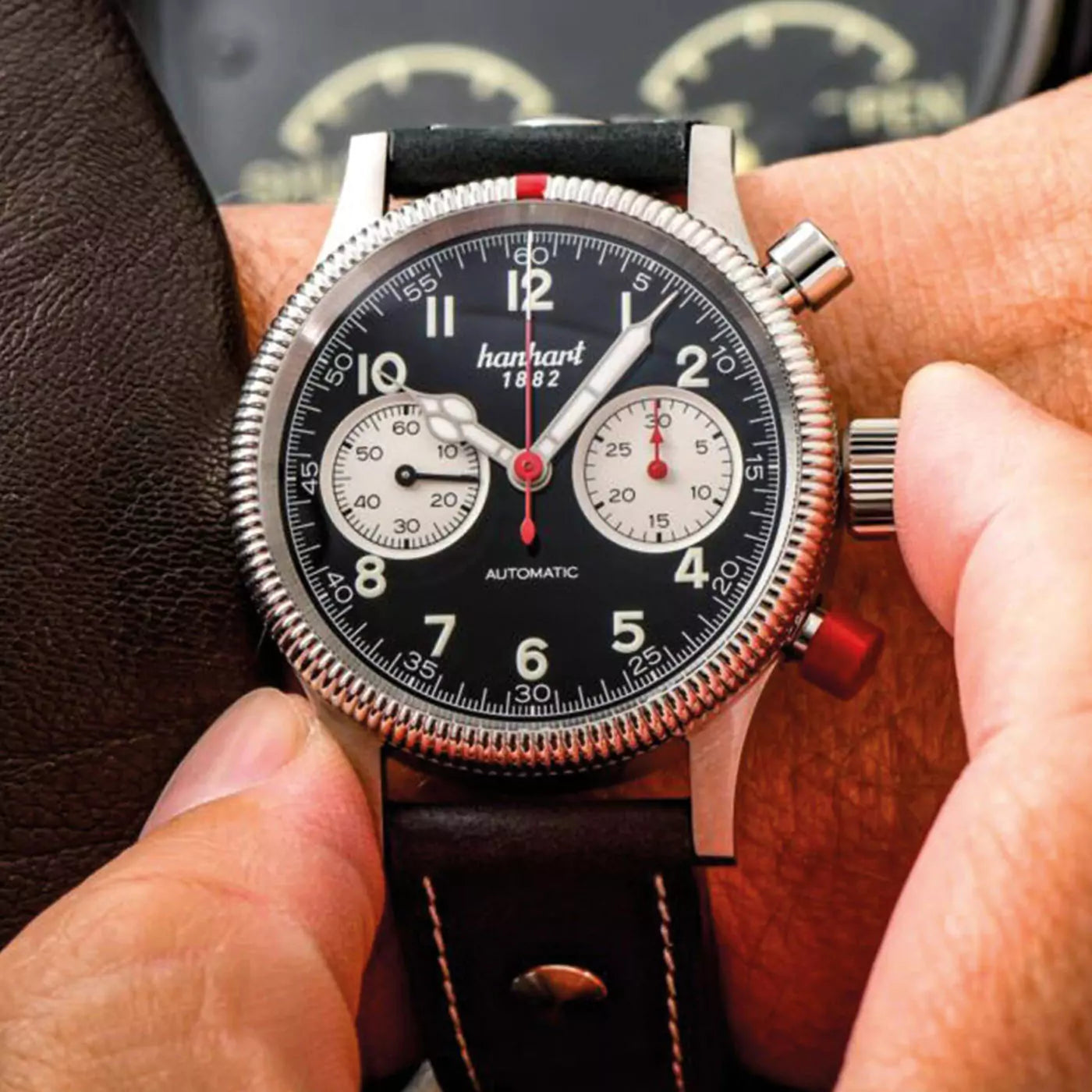 hanhart-pioneer-mk-ii-reverse-panda-40-mm-wrist-shot