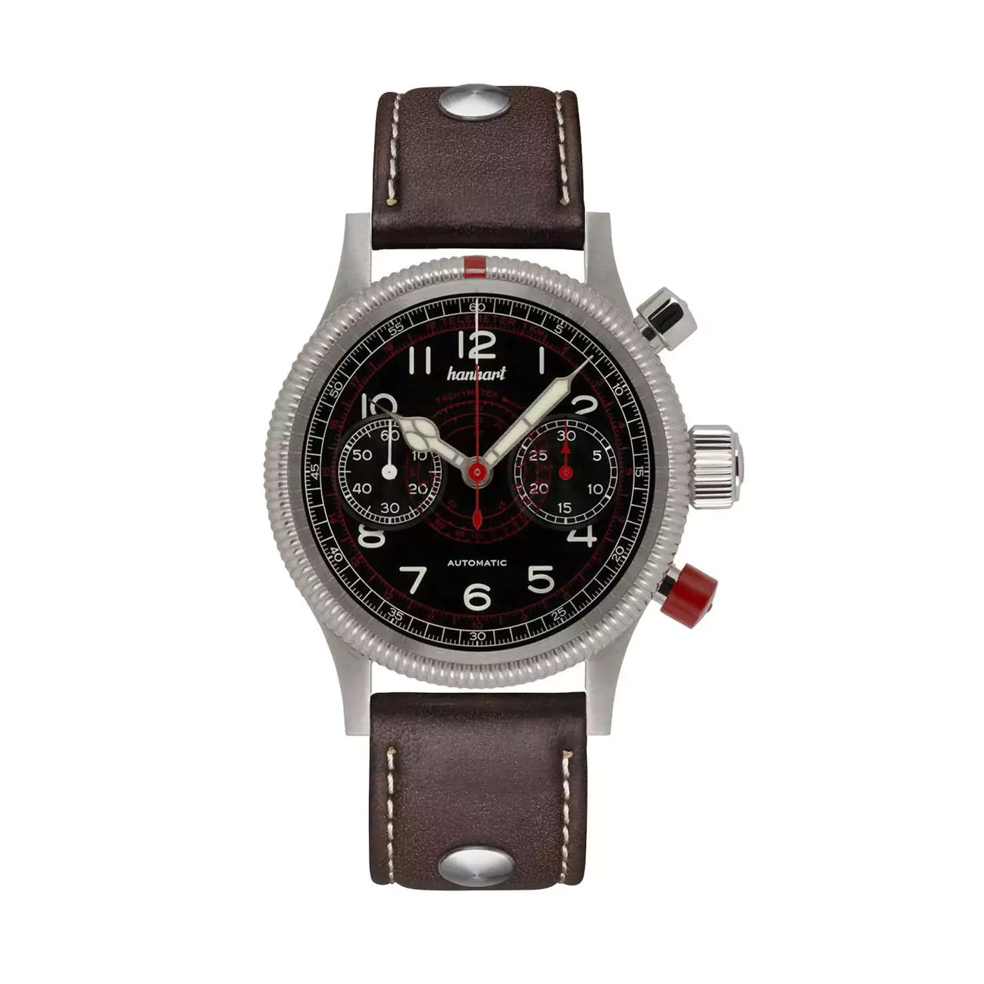 hanhart-pioneer-tachytele-black-40-mm-dark-brown-leather