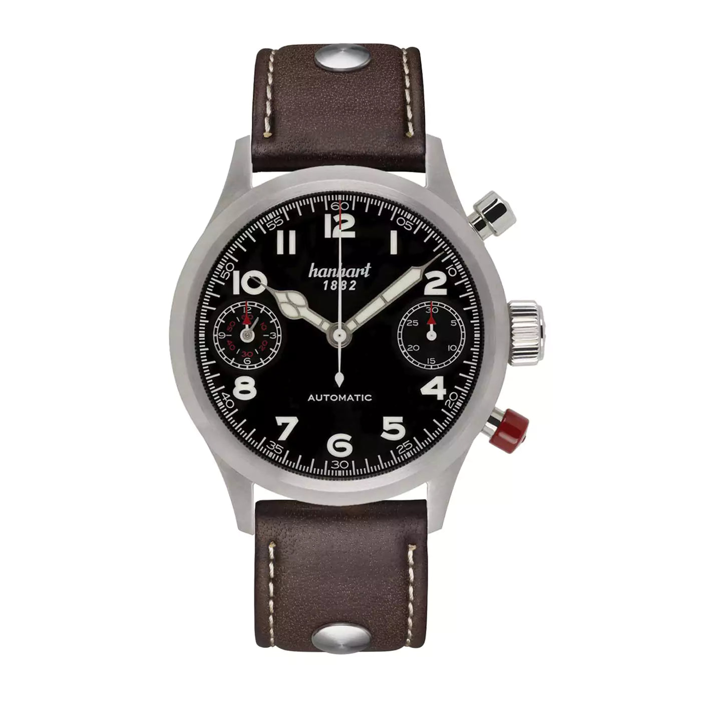 hanhart-pioneer-twindicator-black-smooth-bezel-45-mm-dark-brown-leather-strap