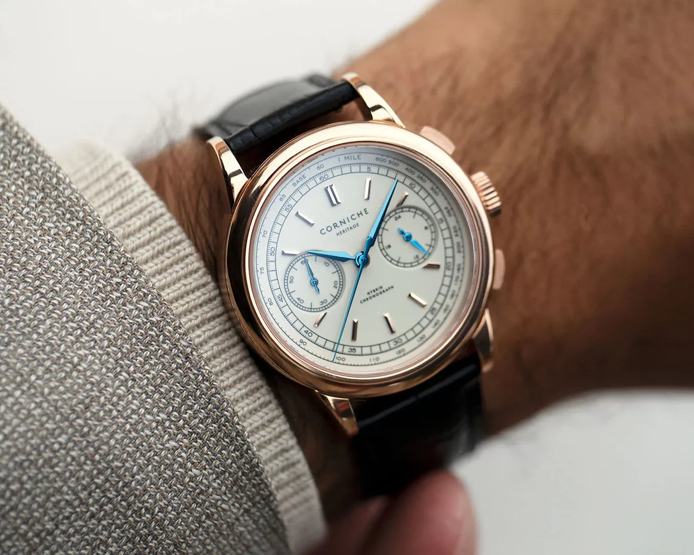 Corniche Watches wrist shot