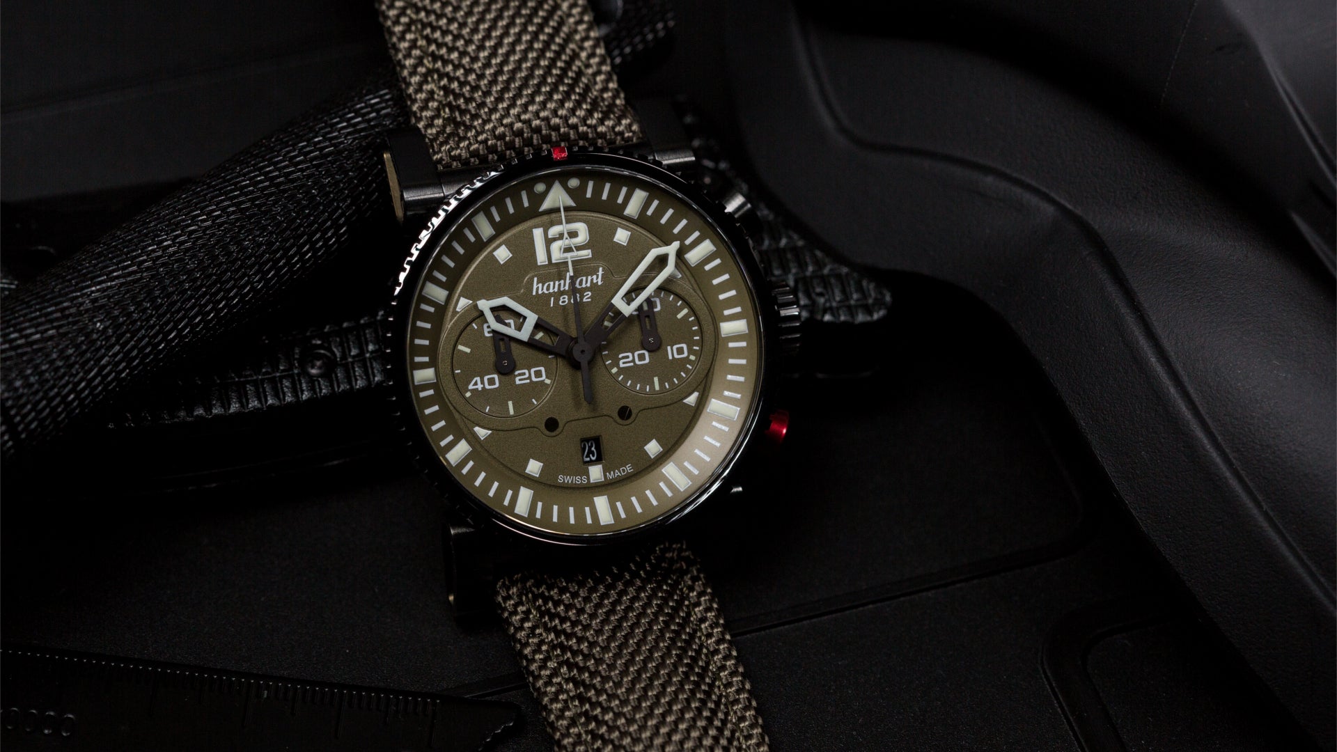 Hanhart Primus Black Ops Pilot Watch