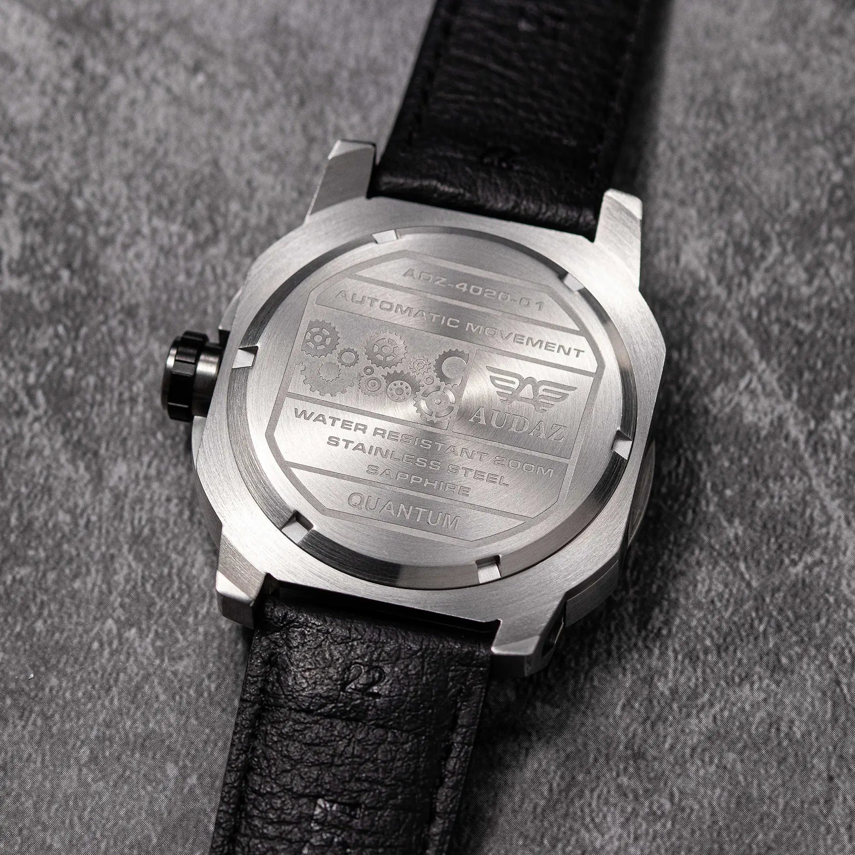 Audaz watch case back