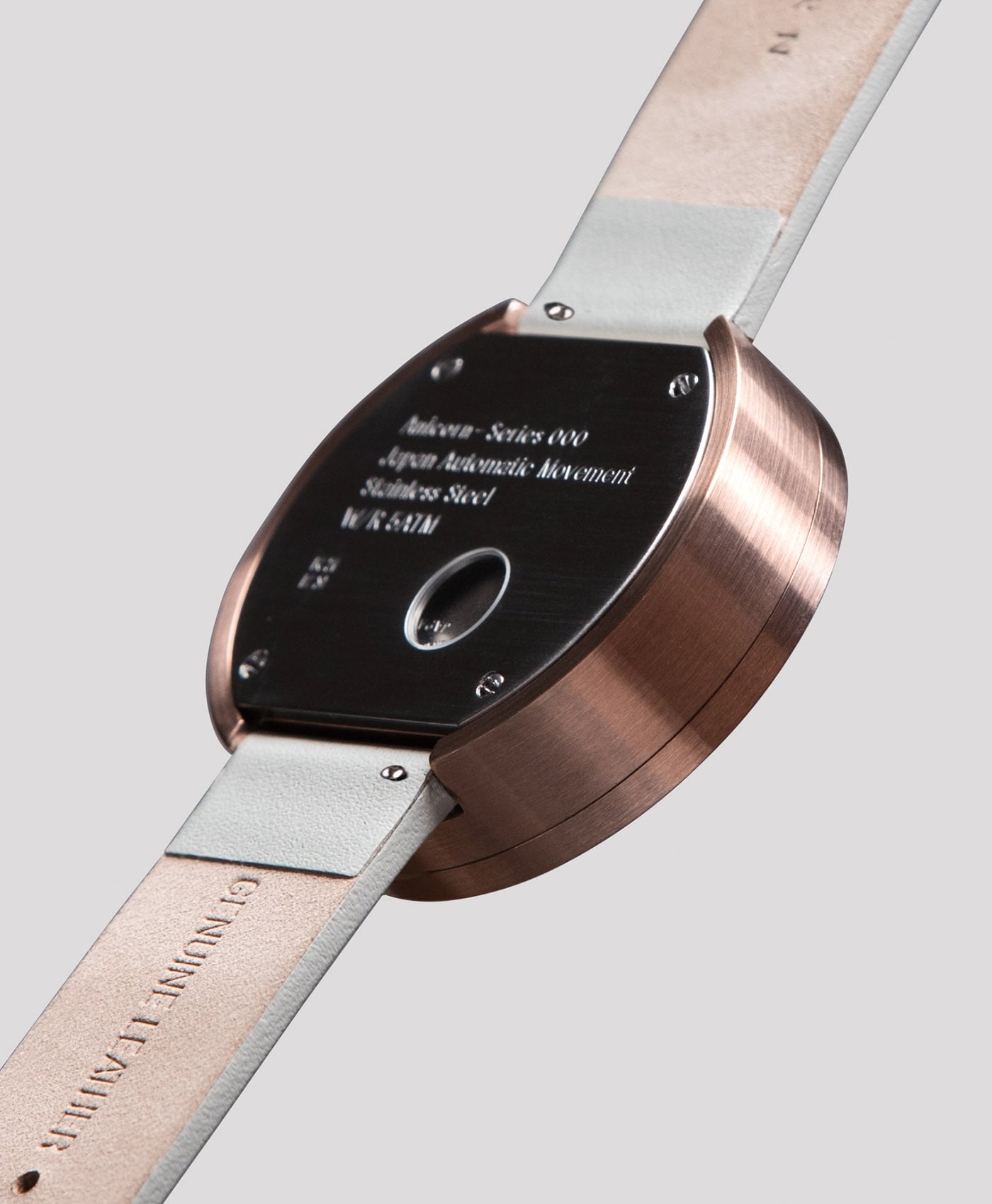 ANICORN - Series 000 - Rose Gold & Grey-case back-min