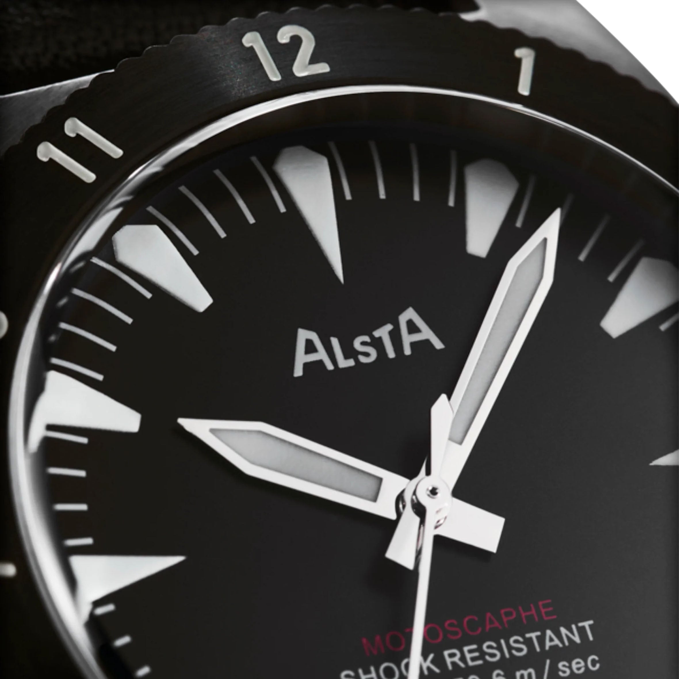 Alsta - Motoscaphe - dial macro