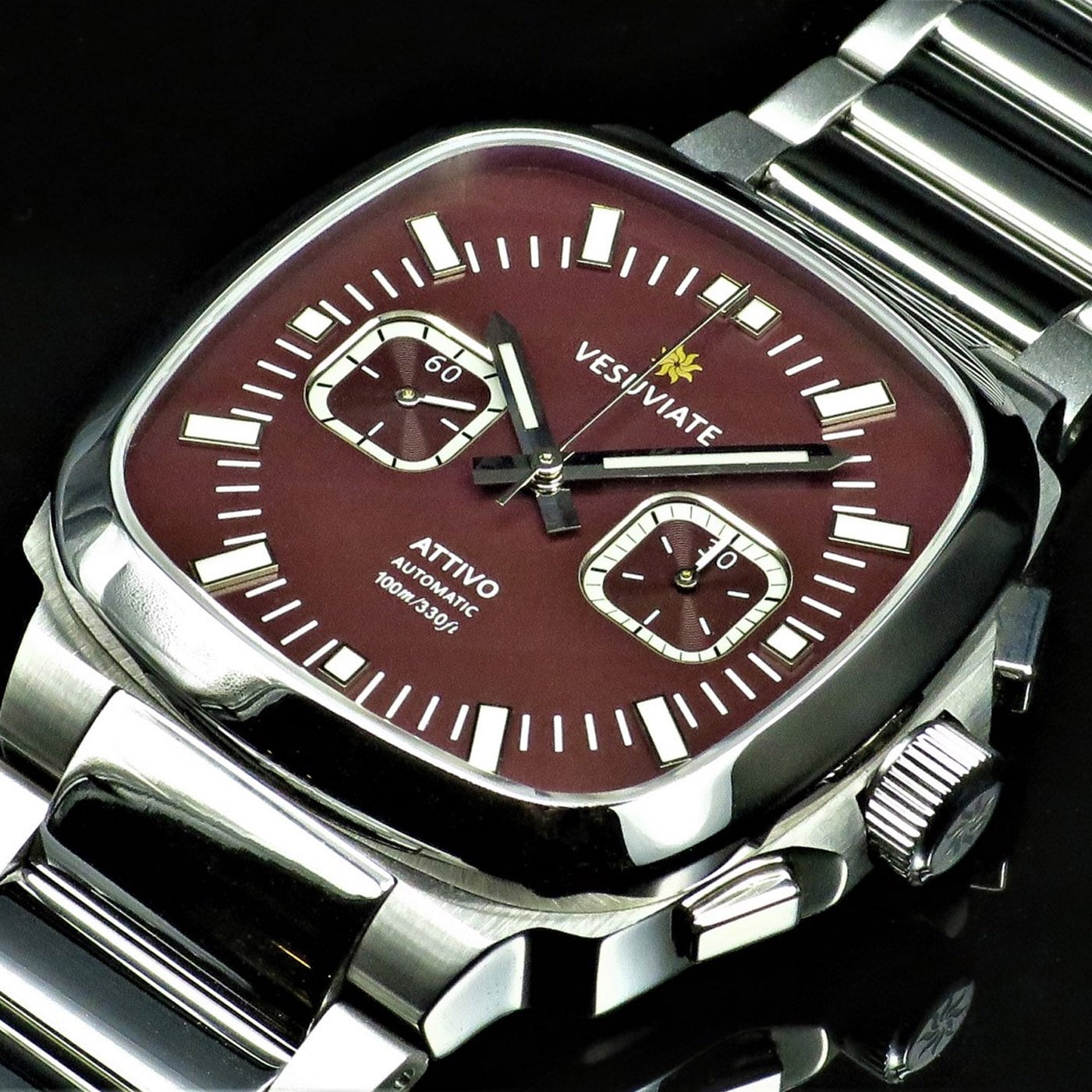 Attivo-Chrono Maroon Brown -min