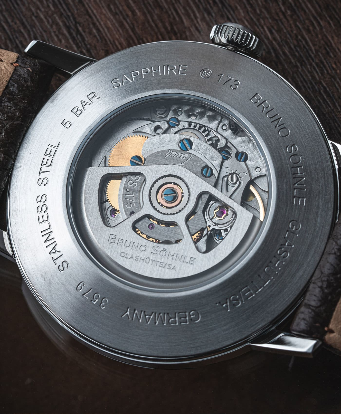 Bruno Söhnle - Stuttgart Automatik Big - 17-12173-261 - case back- Sellita SW200