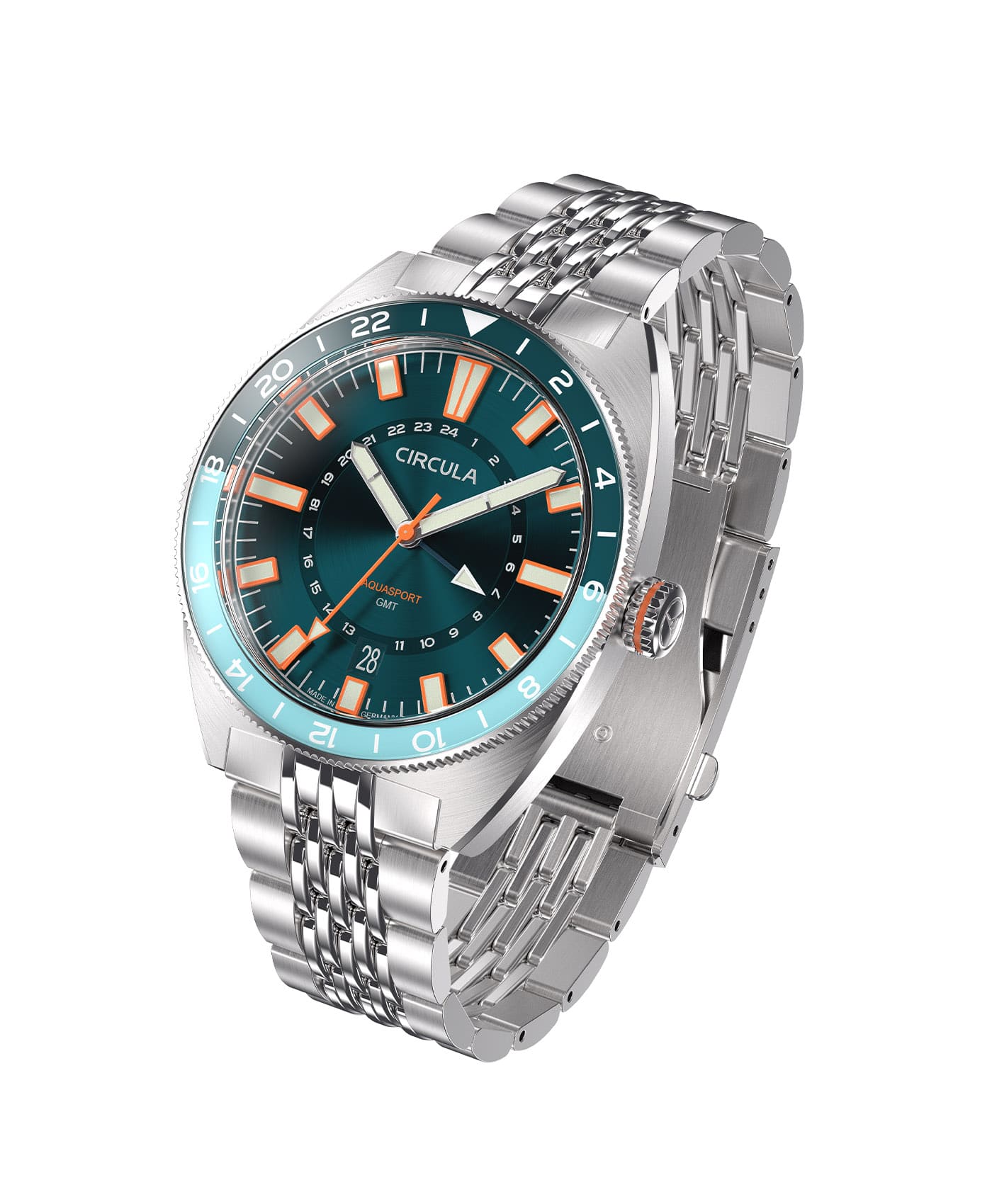 Circula - AquaSport GMT - Blue - Steel-view-min