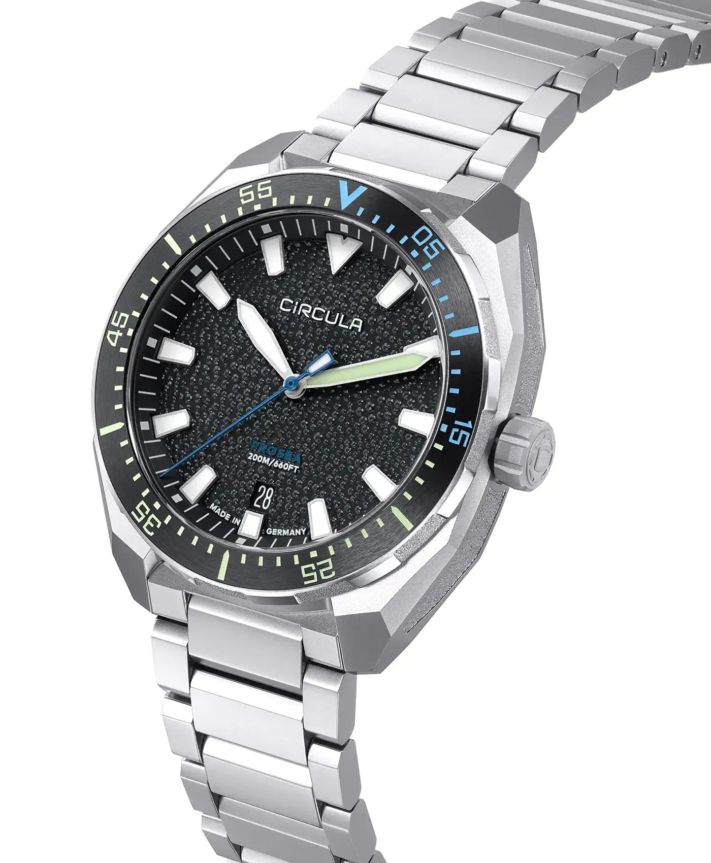 Circula - ProSea Black - metal bracelet - front