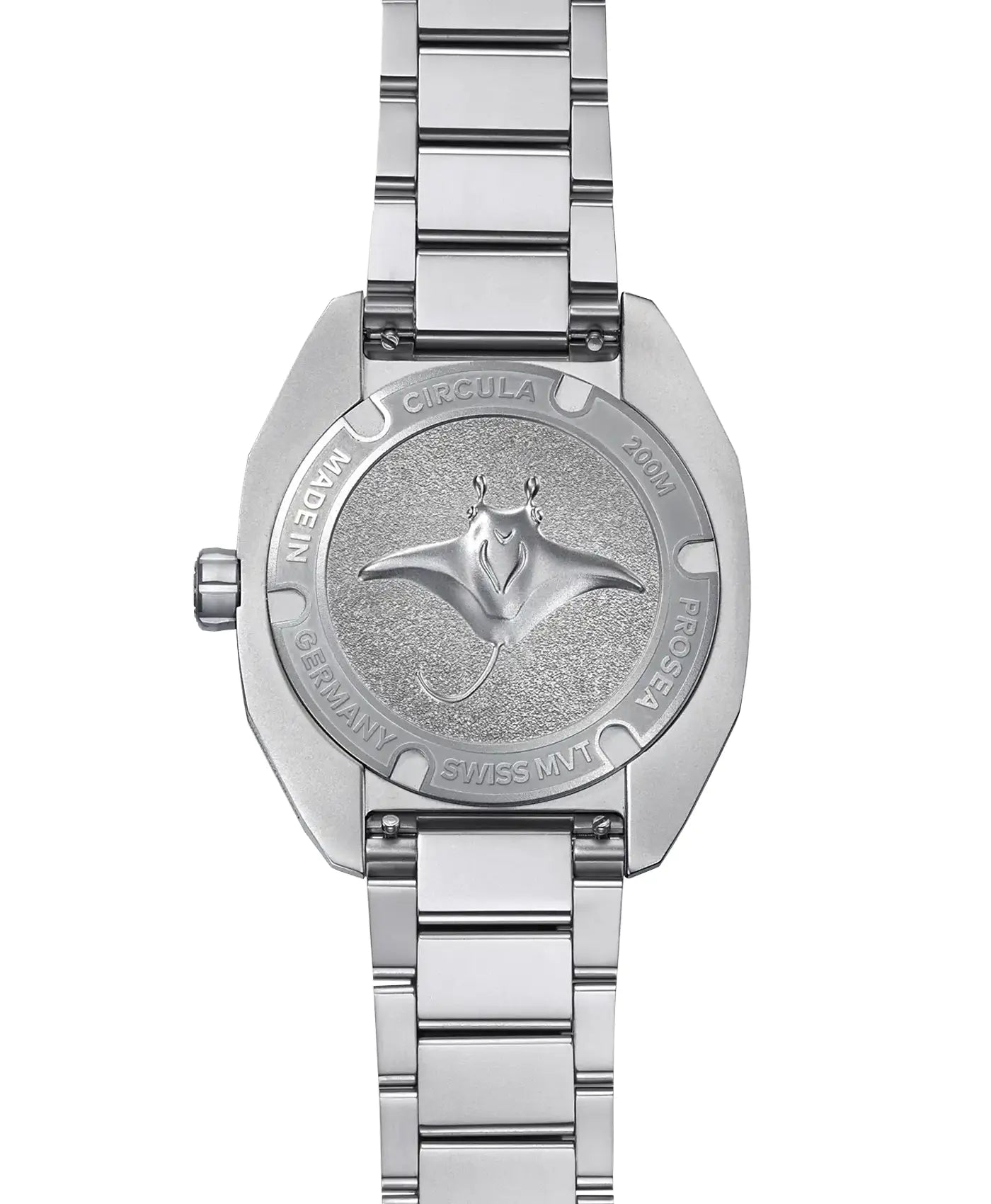 Circula - ProSea Blue - steel bracelet - case back