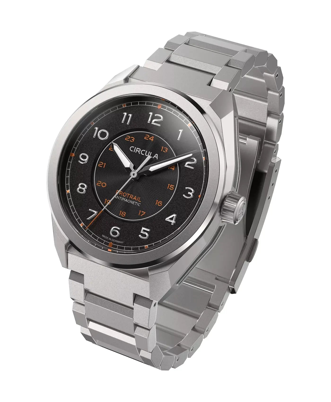 Circula ProTrail Black - steel bracelet - side