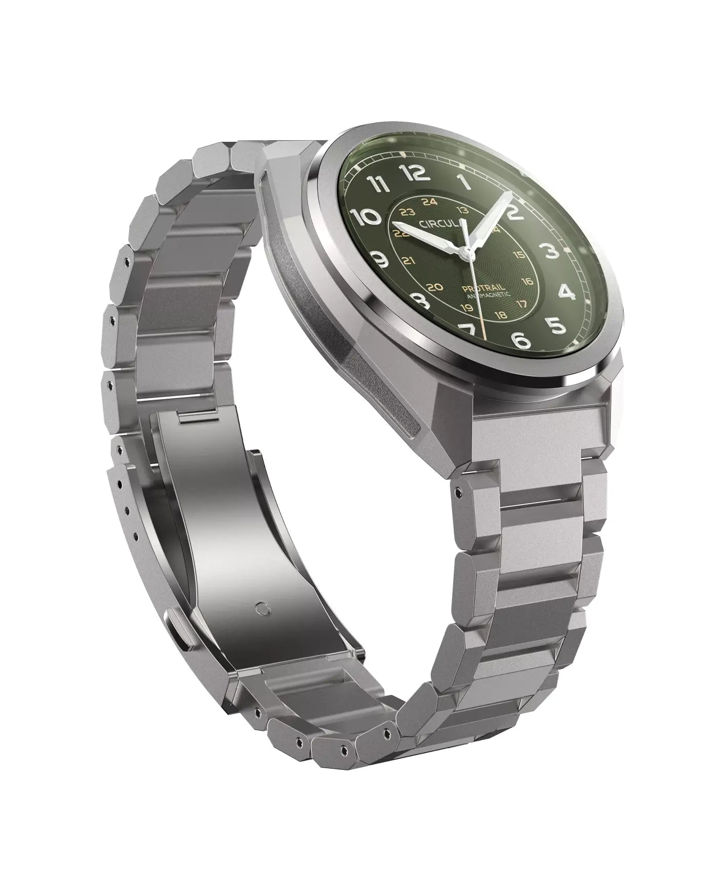 Circula ProTrail Green - steel bracelet - side