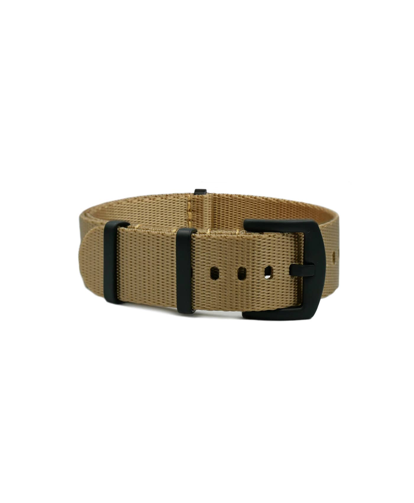 Heavy Duty Nato Strap – Khaki - black PVDl-min