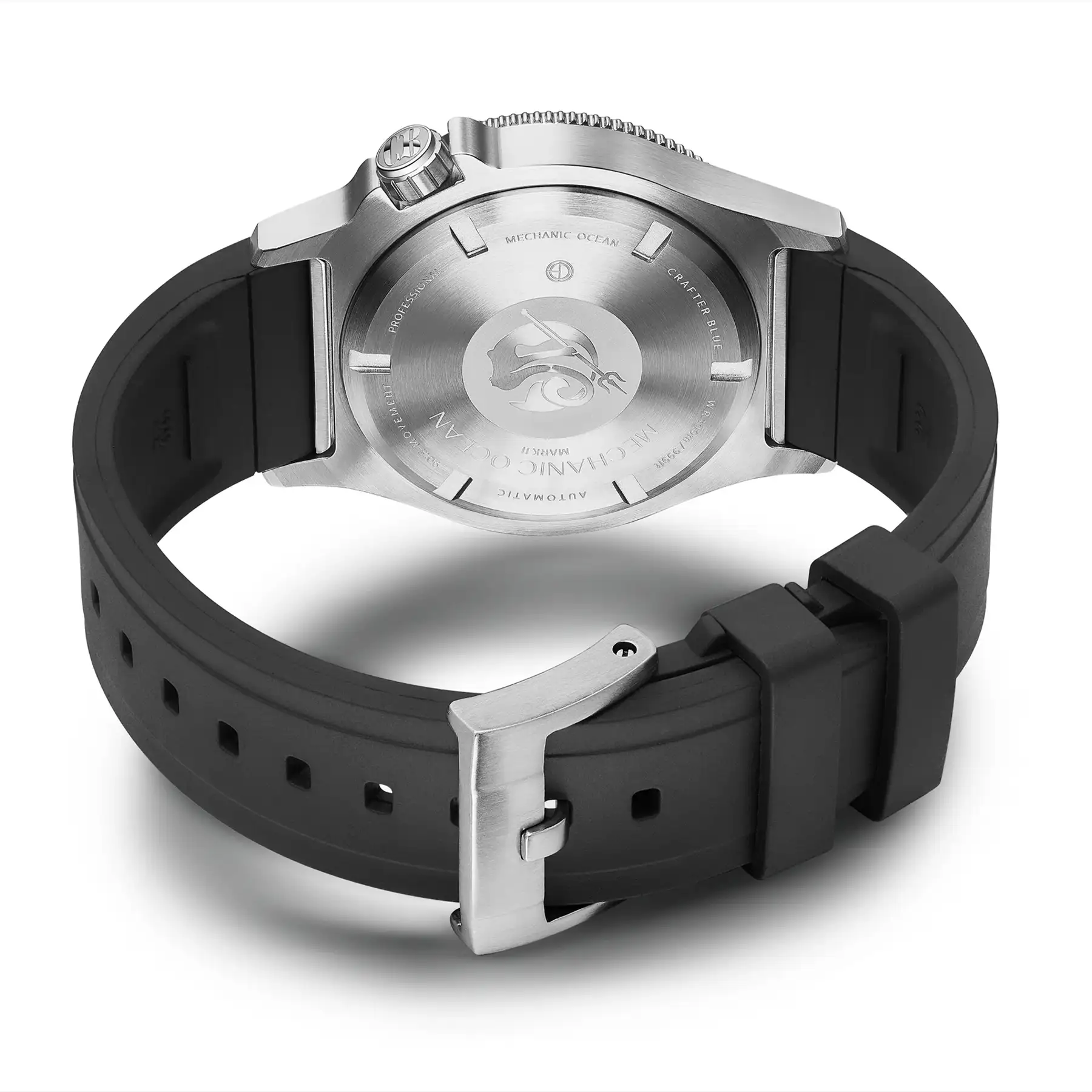 Crafter Blue Mechanic Ocean Mark II MO2SS001 back buckle case