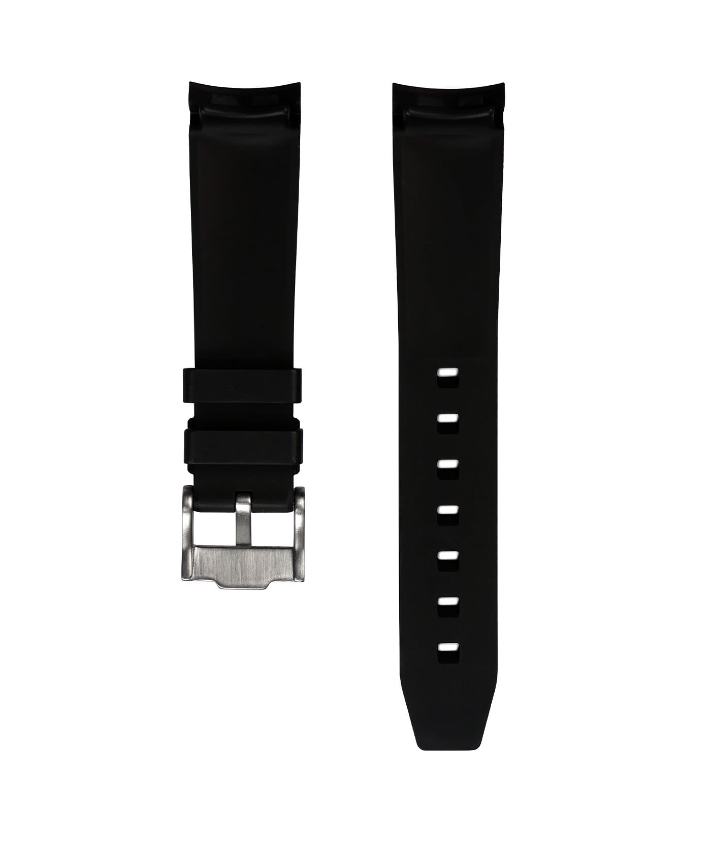 Curved-End-Rubber-Watch-Strap-Black-WB-Original-back-min