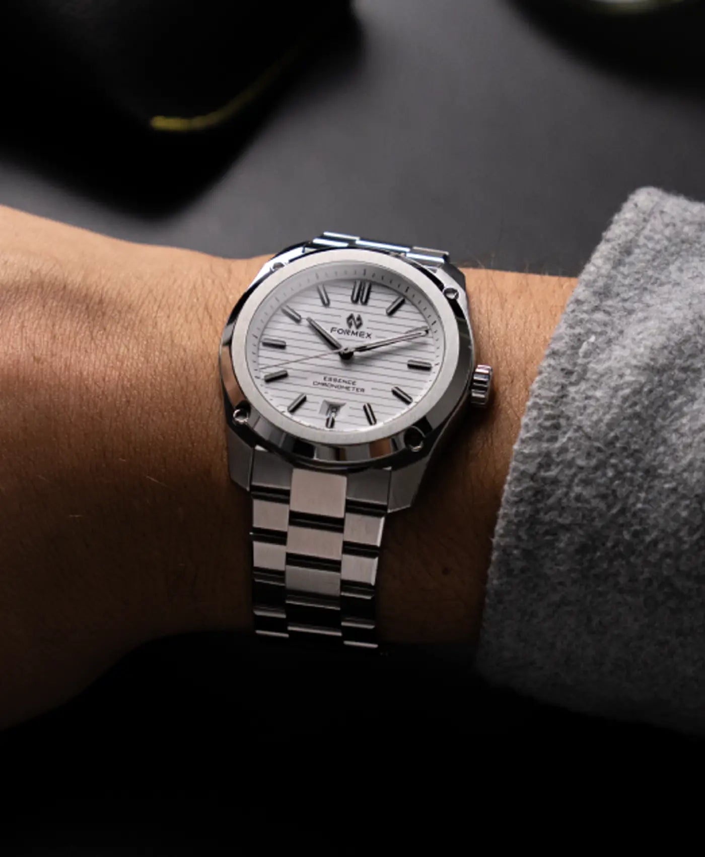 Formex - Essence FortyOne (41mm) Automatic Chronometer - Arctic White - wrist shot